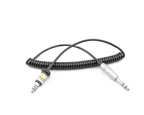RaceCom Adapter Cable 1-2' NASCAR Male to Stilo Male Coiled Adpater Cable